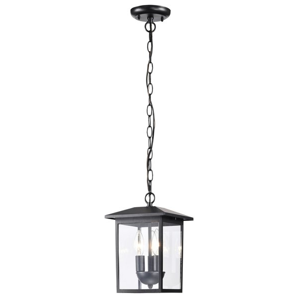 Nuvo Jamesport Outdoor Hanging Lantern 3 Lights Matte Black 60/5933